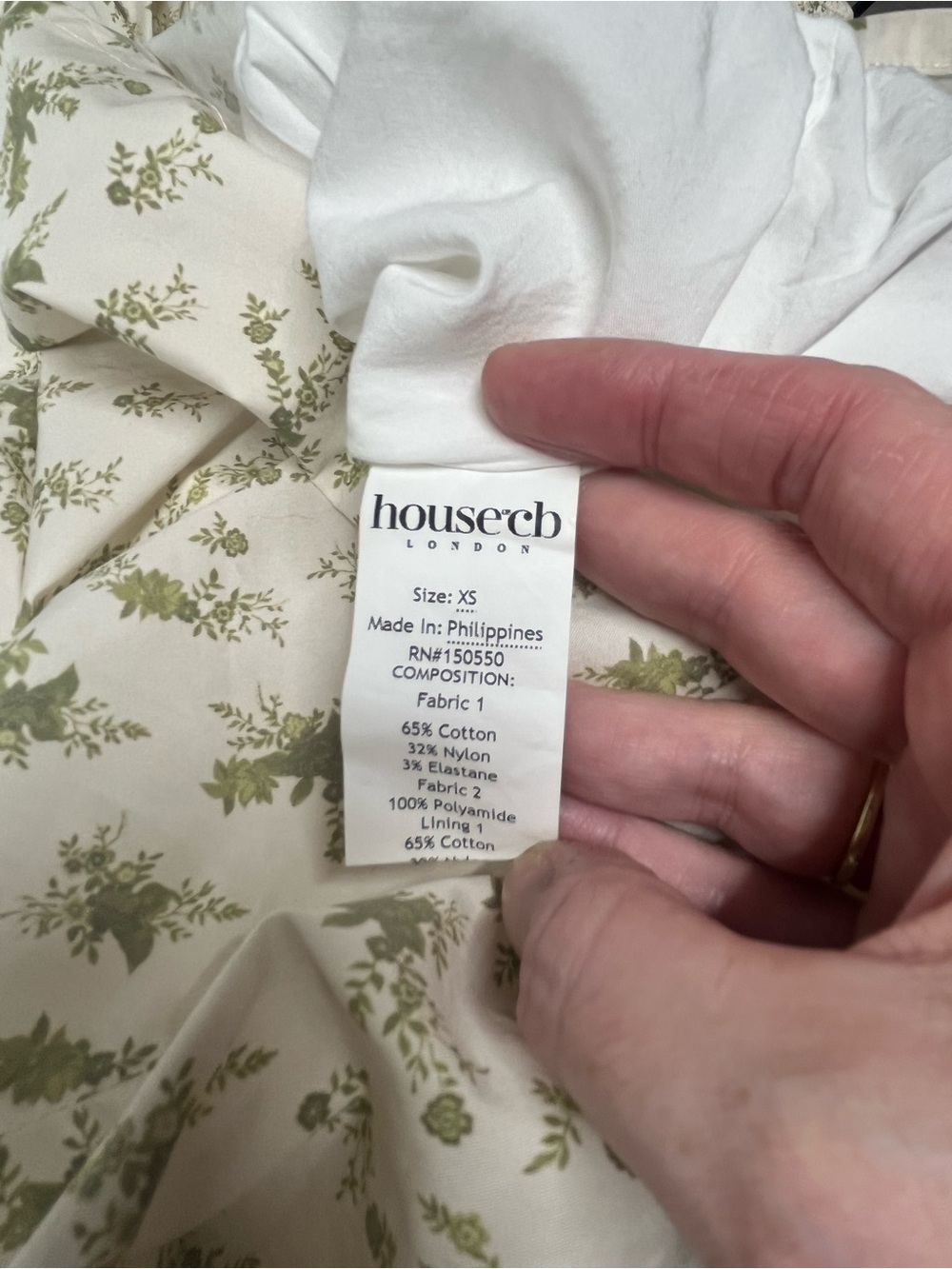 House of CB Cream Bellucci Garden Floral Puff-Sleeve Midi Dress - Picture 11 of 13